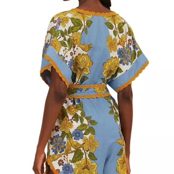 FARM Rio Garden Scarf Cover-Up Romper - Picture 3 of 9